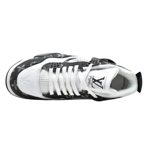 JORDAN 4 X LOUIS VUITTON - BLACK AND WHITE LIMITED EDITION