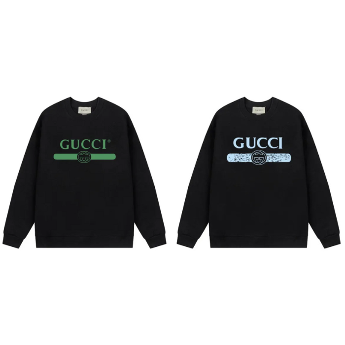 FELPA NERA CON LOGO GUCCI (SCEGLI COLOR.)