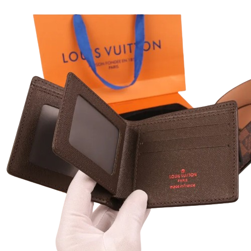 CINTURA SCACCHI + PORTAFOGLIO LOUIS VUITTON (SCEGLI COLOR.)