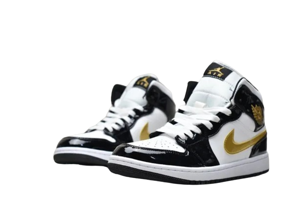 JORDAN 1 BLACK AND GOLD