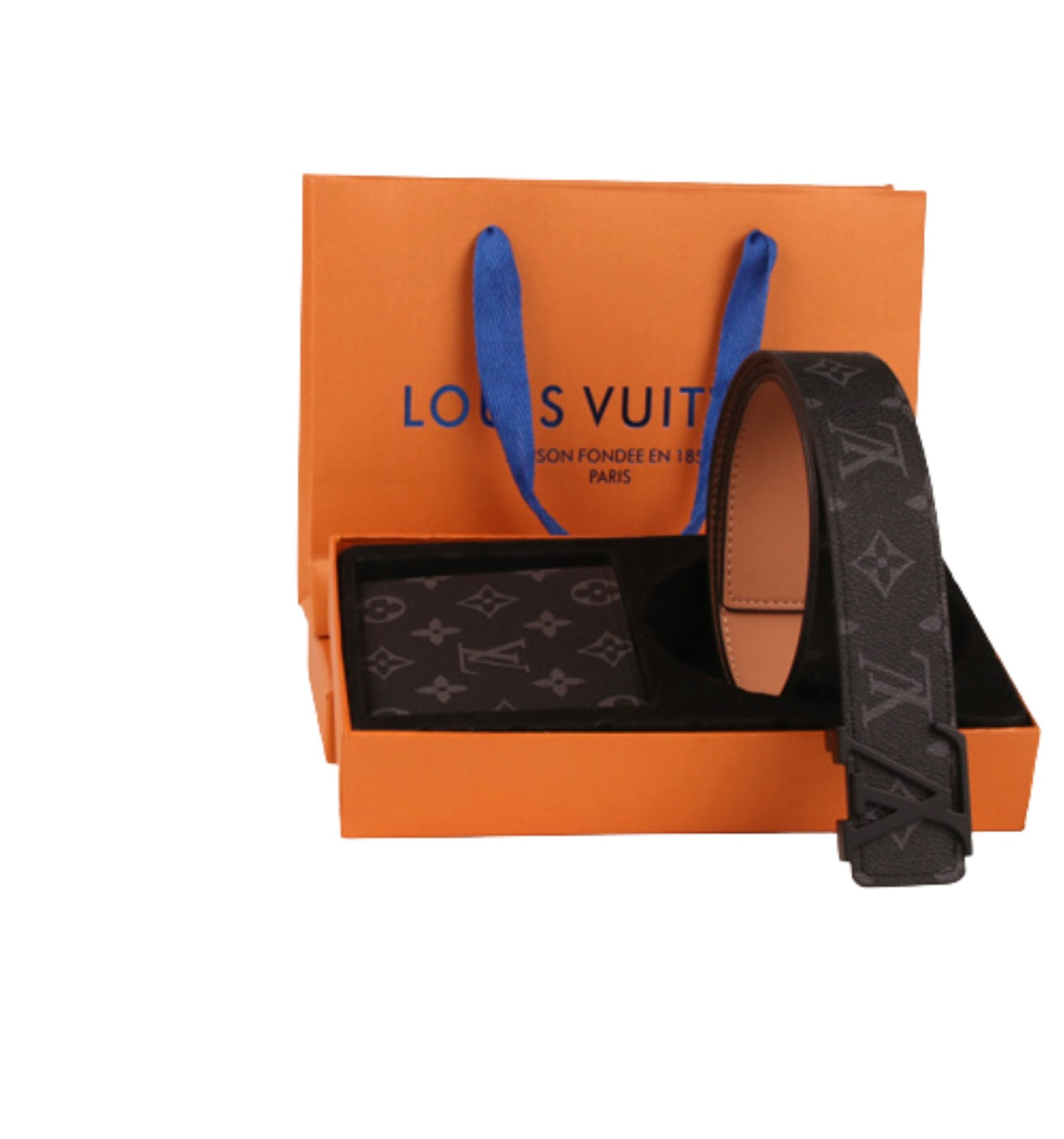 CINTURA NERA + PORTAFOGLIO LOUIS VUITTON (SCEGLI COLOR.)