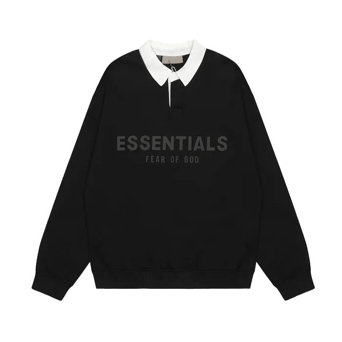FELPE ESSENTIALS CON COLLETTO (SCEGLI COLOR.)