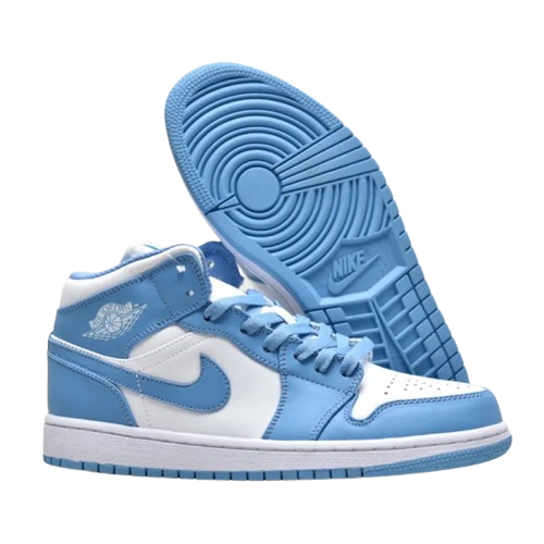 JORDAN 1 MID AZZURRE E BIANCO