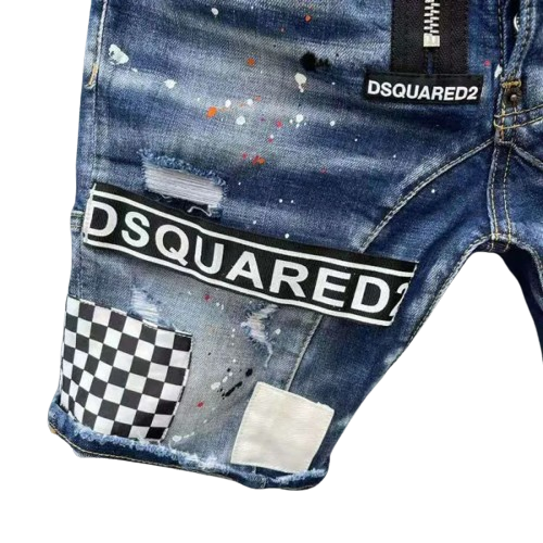 JEANS CORTI SCACCHI DSQUARED2
