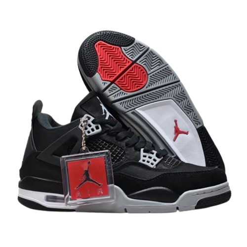 JORDAN 4 NERO E GRIGIO
