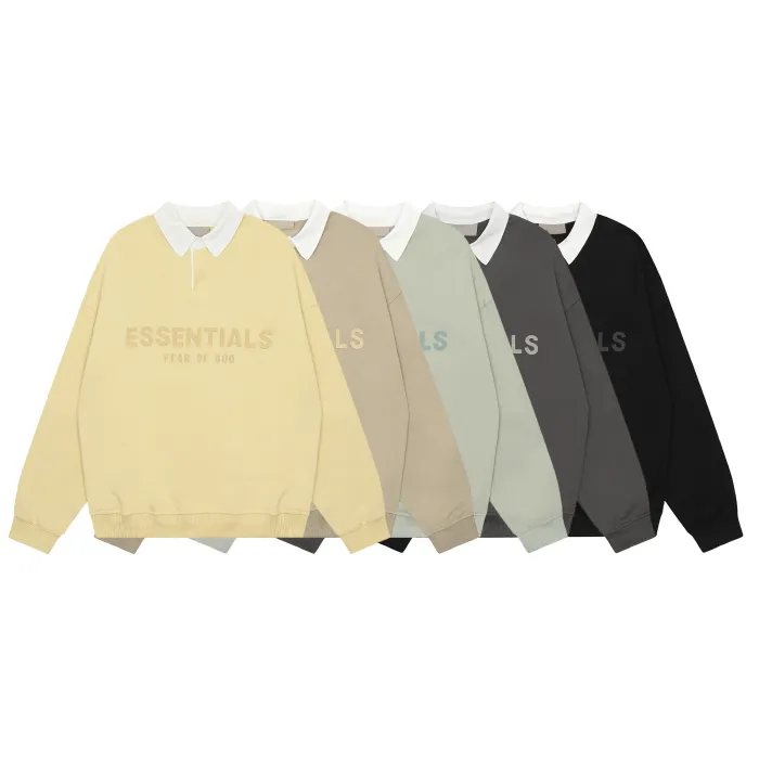 FELPE ESSENTIALS CON COLLETTO (SCEGLI COLOR.)