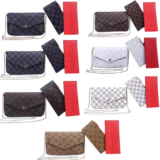 BORSA A TRACOLLA+PORTAMONETE/TESSERE LOUIS VUITTON (SCEGLI COLOR.)