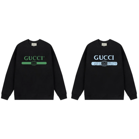 FELPA NERA CON LOGO GUCCI (SCEGLI COLOR.)