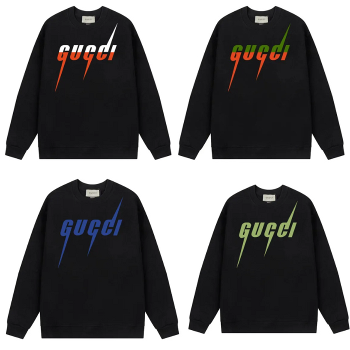 FELPA NERA CON SCRITTA GUCCI (SCEGLI COLOR.)