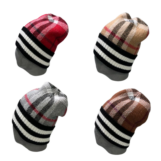 CAPPELLO LANA CON STRISCE BURBERRY (SCEGLI COLOR.)