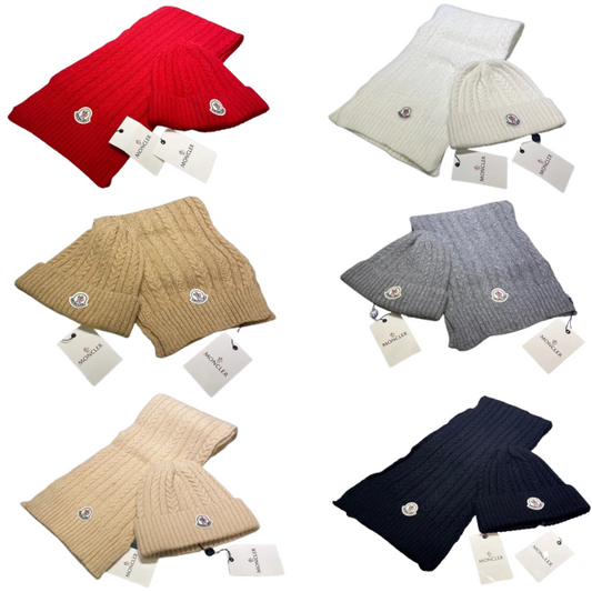 CUFFIA+SCIARPA RIGHE MONCLER (SCEGLI COLOR.)