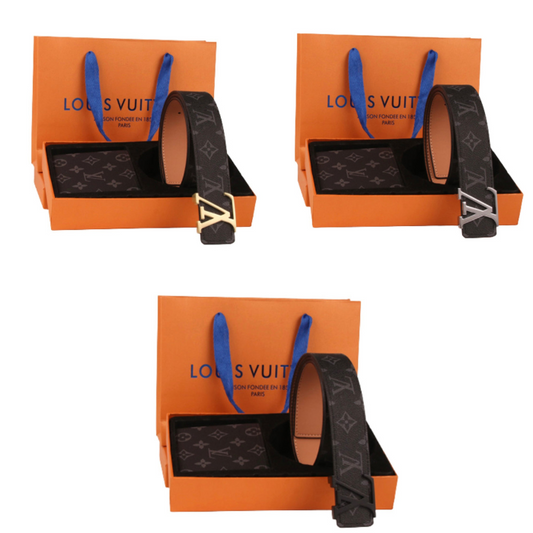 CINTURA NERA + PORTAFOGLIO LOUIS VUITTON (SCEGLI COLOR.)