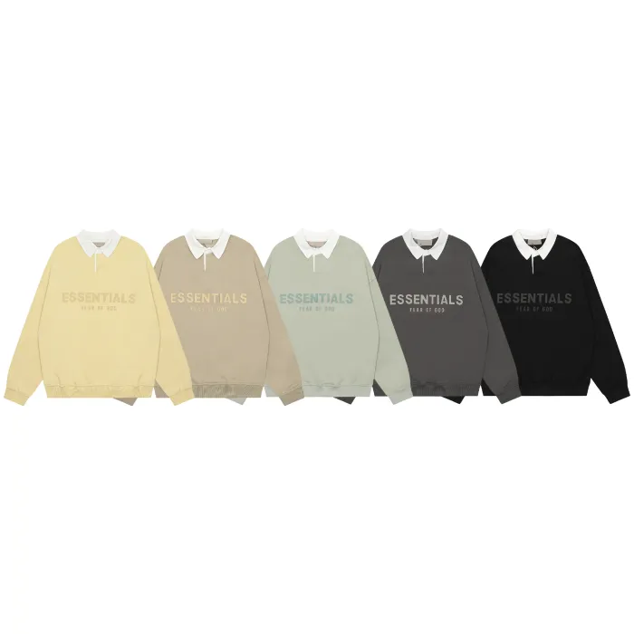 FELPE ESSENTIALS CON COLLETTO (SCEGLI COLOR.)