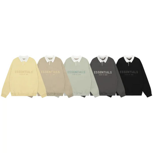 FELPE ESSENTIALS CON COLLETTO (SCEGLI COLOR.)