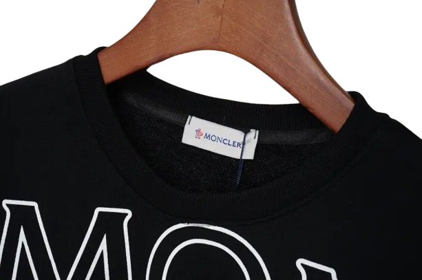 FELPA SCRITTA VUOTA MONCLER (SCEGLI COLOR.)