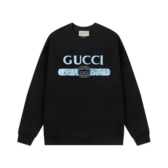 FELPA NERA CON LOGO GUCCI (SCEGLI COLOR.)