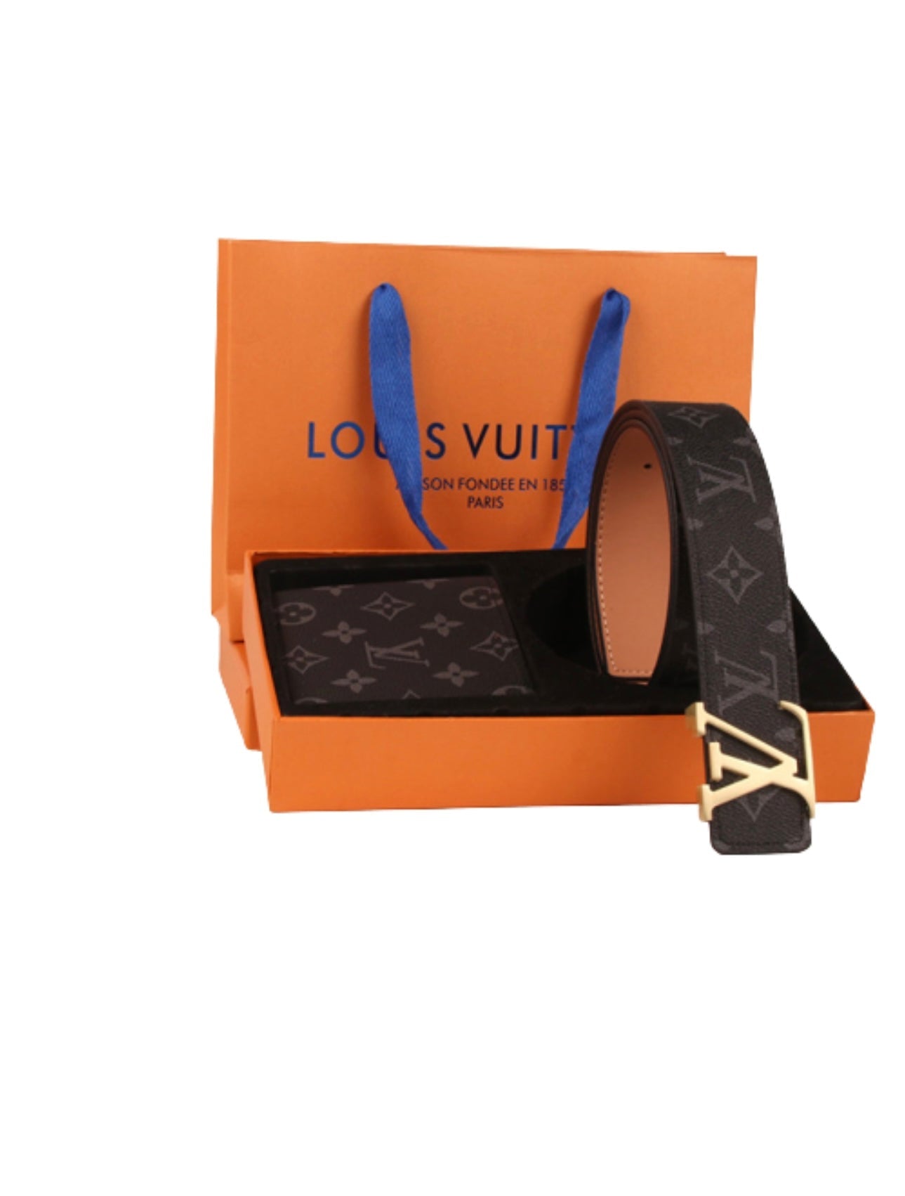 CINTURA NERA + PORTAFOGLIO LOUIS VUITTON (SCEGLI COLOR.)