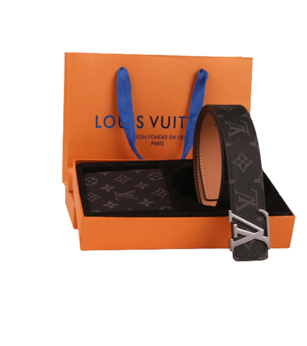 CINTURA NERA + PORTAFOGLIO LOUIS VUITTON (SCEGLI COLOR.)